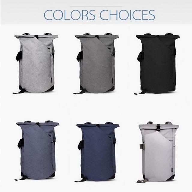 도난 방지 남성 여성 내구성 스마트 데이팩 발수 롤업 노트북 백팩