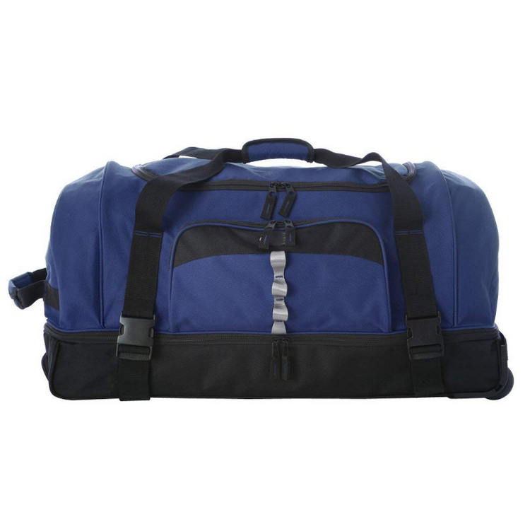 30'' 여행용 트롤리가 있는 대형 바퀴 달린 수하물 더플 백