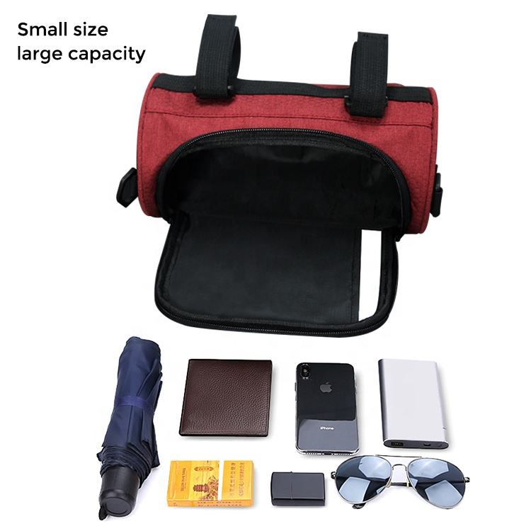 Bike Handlebar Triangle Frame Adjustable Waterproof Bicycle Front Storage Bag Large-Capacity Cycling Front Pack