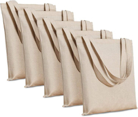 Smell proof cotton custom logo wholesale natural gift linen tote bag eco-friendly printed shopping bags