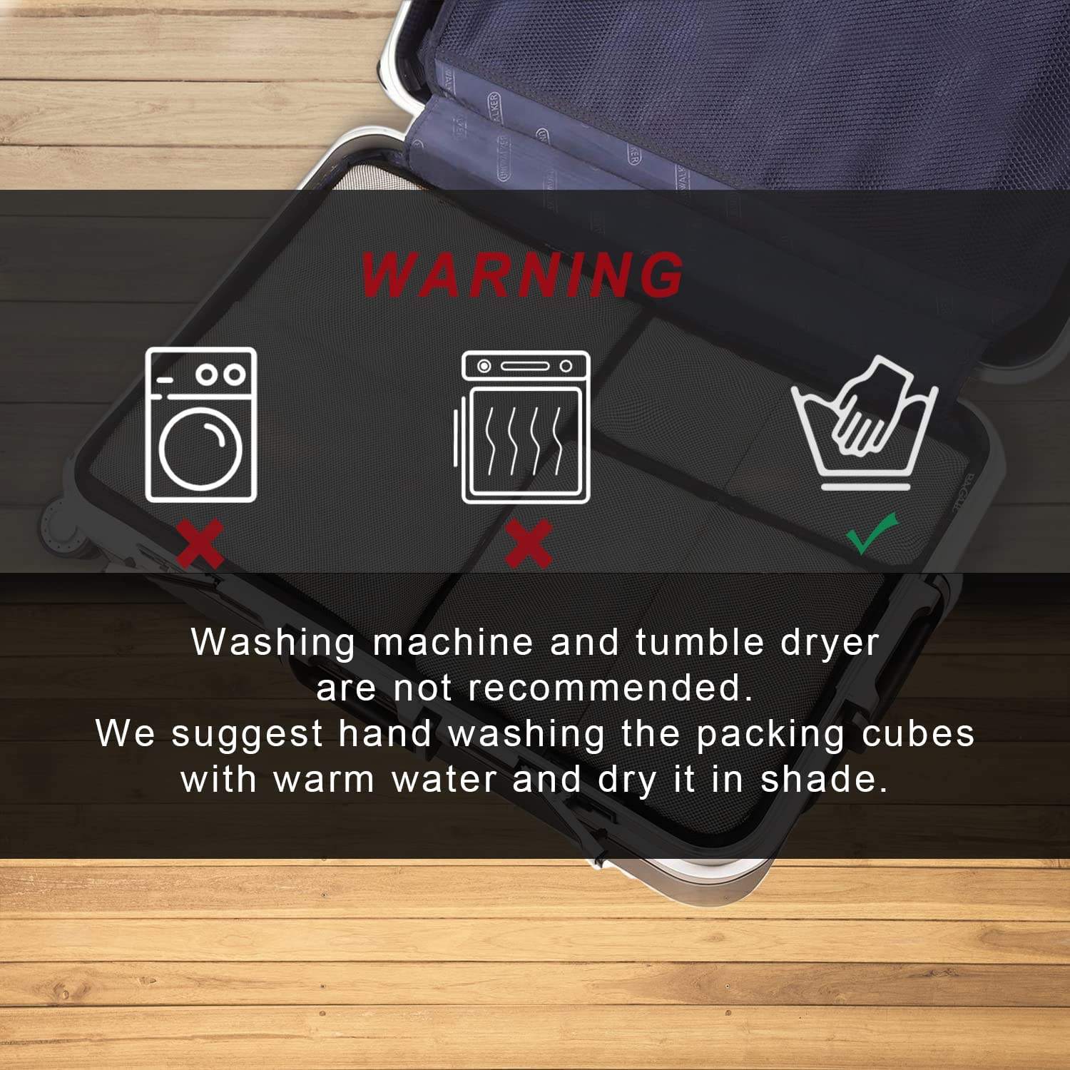 Traveling Custom Logo Waterproof 6 Set 3size Compression Packing Cubes Storage Luggage Organizer For Travel