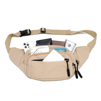 Stylish wholesale customizable fashion waterproof waist bag fanny pack with multiple pockets