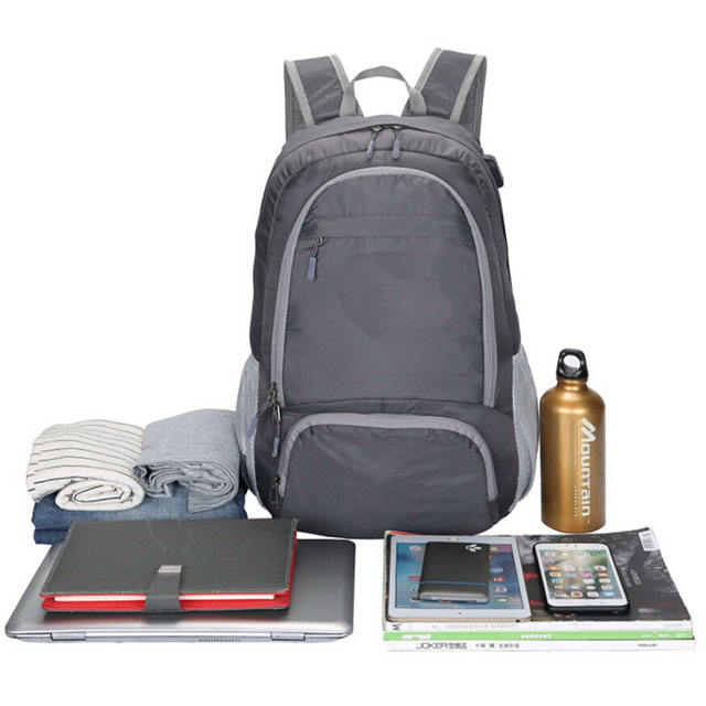 도매 사용자 정의 남자 노트북 학교 가방 가방 팩 접이식 다시 팩 USB 포트 배낭 가방