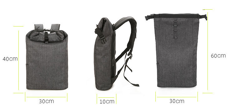 Wholesale Designer Bagpack Mochilas Knapsack Anti Theft School Travel Roll-top Backpack with Laptop Compartment
