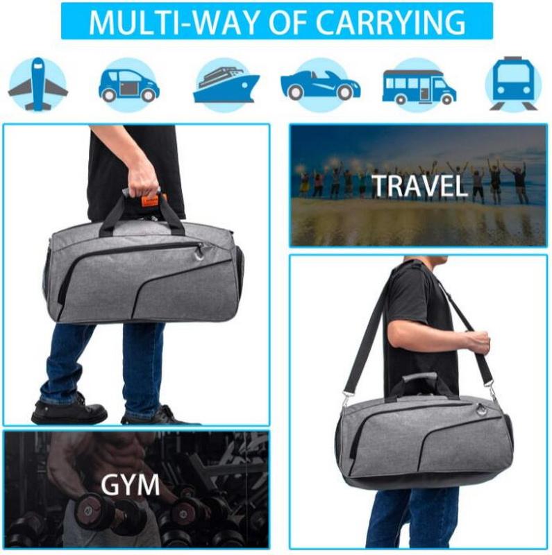 Wholesale large custom luggage weekender bags sports tote gym tote shoulder travel duffle bag for men