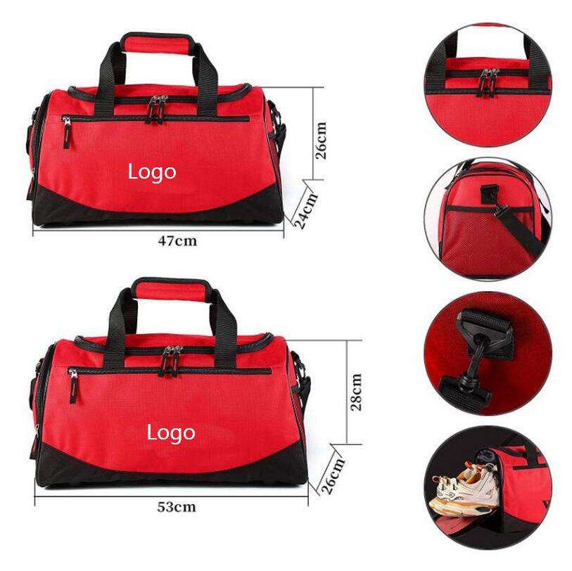 Large Travel Garment Women Duffel Bags Weekender Custom Sports Duffle Gym Bag with Shoes Compartment