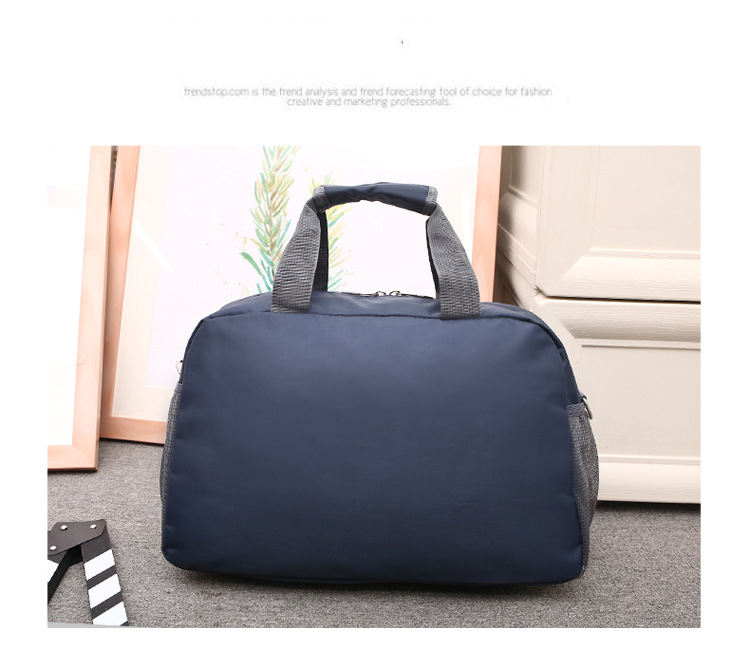 Outdoor hand held water resistance durable sport gym foldable tote bag travel duffle bags with custom printed logo