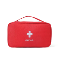 First Aid Bag First Aid Kit Bag Empty For Home Outdoor Travel Camping Hiking Mini Empty Medical Storage Bag Portable Pouch Red