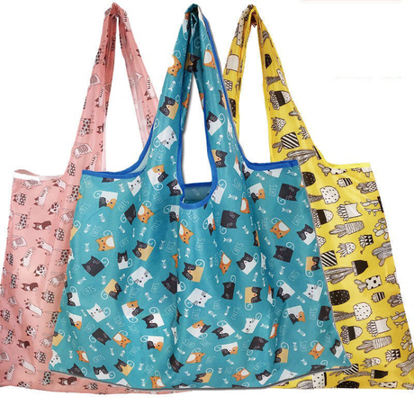 Promotional Reusable Supermarket Shopping Bag Large 50LBS Groceries Bags with Pouch