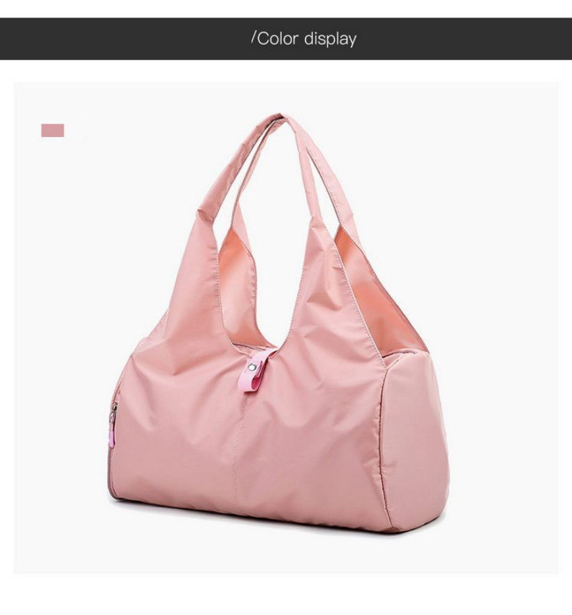 Fashion Nylon Waterproof Sports Gym Fitness Bag With Shoebox Customizable Logo Portable Duffel Bag Women's Travel Bag