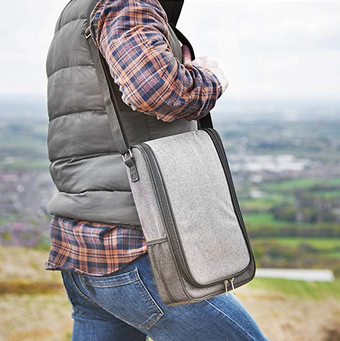 쿨러 컴파트먼트가 있는 토트 와인 캐리어 백