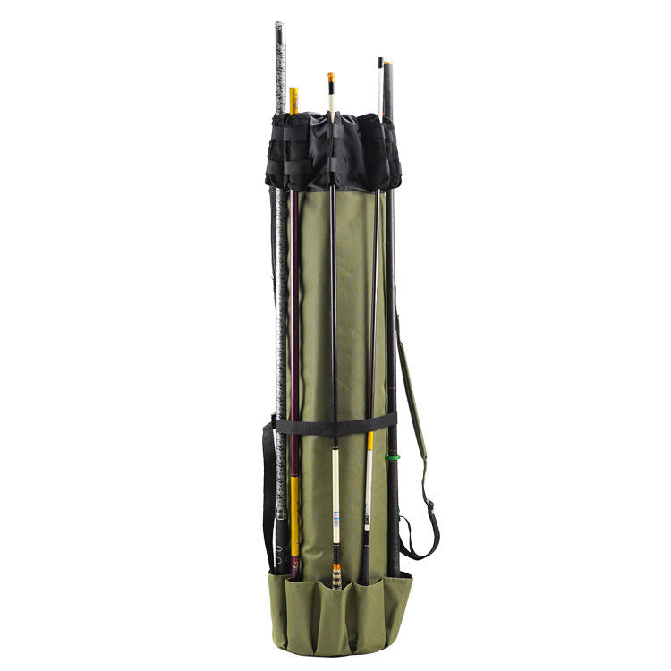 Multi Function Fishing Rod Carrier Bag Fishing Reel Organizer Pole Storage Bag for Fishing and Traveling