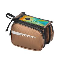 Travel Small Bicycle Frame Top Tube Bags Custom Logo Waterproof Bike Front Bag With Mobile Phone Holder